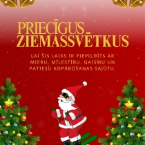 Priecīgus Ziemassvētkus!