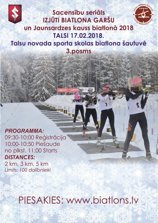 Izbaudi biatlona garšu Talsos!
