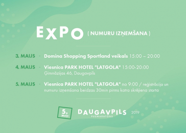 Informācija Daugavpils pusmaratona dalībniekiem