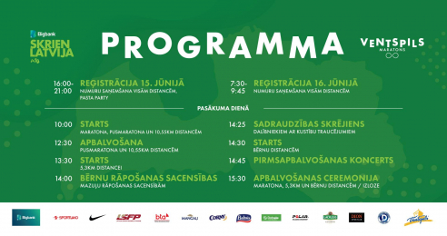 Ventspils maratons jau šajā nedēļas nogalē