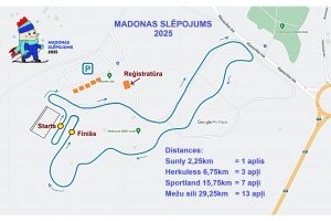 Madonas slēpojuma trases apļa karte