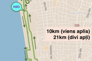 10km un 21km trases karte