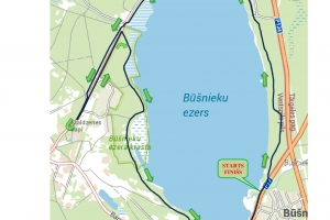 4) Skriešanas trases shēma